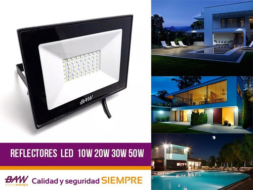 Imagen 4 de 8 de Proyector Reflector Led 100w Ip65 220vca 9000lm Luz Fria Baw