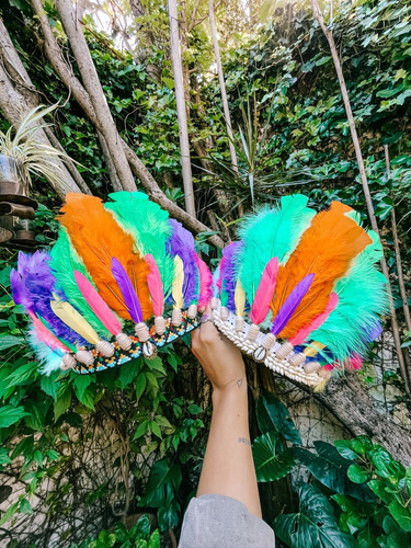Coronas Cacique De Plumas Para Casamiento Novios De Jauja
