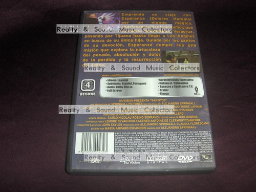 Santitos Pelicula Dvd Demian Bichir Dolores Heredia (Usado)