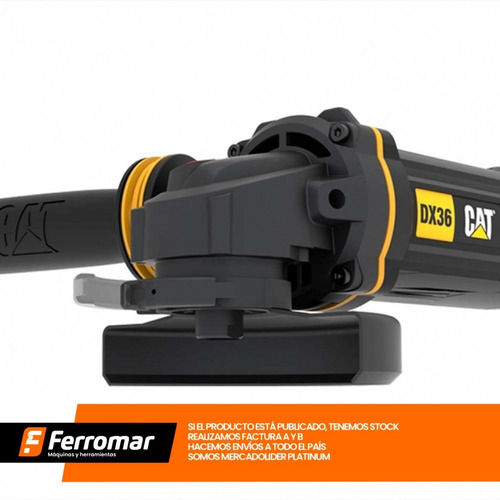 Imagen 4 de 6 de Amoladora Angular Caterpillar Dx36 1200w 125mm