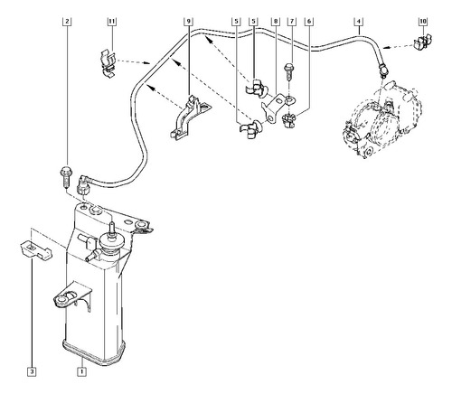 Canister Absorbedor De Vapores Renault Logan K4m