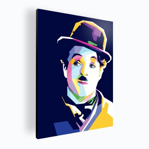 Cuadro Decorativo Moderno Poster Charles Chaplin 30x42 Mdf