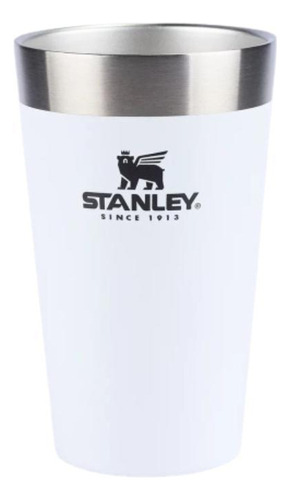 Vaso Stanley 473 ml sin tapa, color Polar White