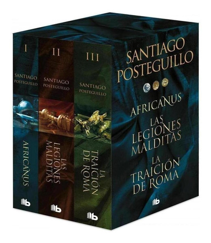 Trilogía Africanus. Edición Limitada. Santiago Posteguillo. Editorial B De Bolsillo En Español. Tapa Blanda