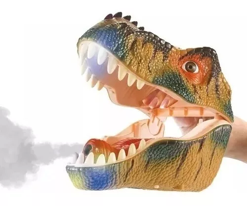 Cabeza De Dinosaurio Wabro Luz Y Spray De Humo Juguete | BUKITO