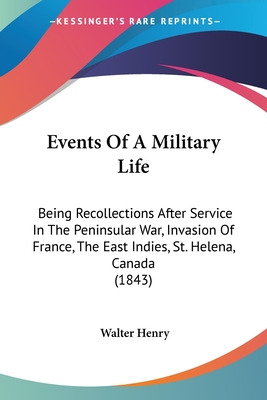 Libro Events Of A Military Life: Being Recollections Afte...