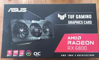 Placa De Vídeo Radeon Asus Tuf Gaming Rx 6800 16gb