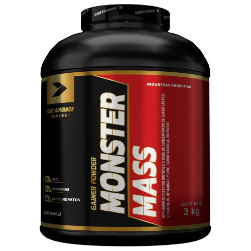 Monster Mass Gainer Ganador De Peso  3 Kg Body Advance