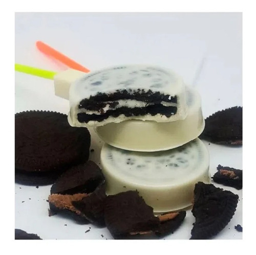 Forma De Acetato - Pirulito Tipo Oreo - Com 5 Unidades