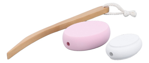 Aplicador De Crema Para Espalda, Mango Largo, 4 Almohadillas
