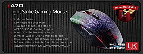 Mouse Óptico Bloody A70 8000 Dpi ,gamer, Programable