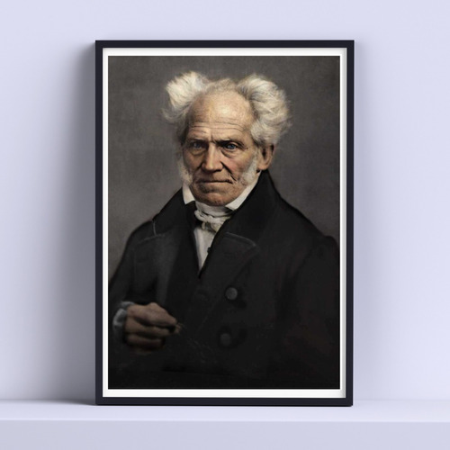 Cuadro Arthur Schopenhauer Retrato 30x40cm Marco + Vidrio