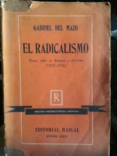 El Radicalismo Gabriel Del Mazo