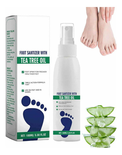 Spray Desinfectante Para Pies Con Aceite De Árbol De Té, Árb