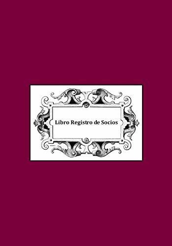 Libro Registro De Socios: Clubs Y Asociaciones