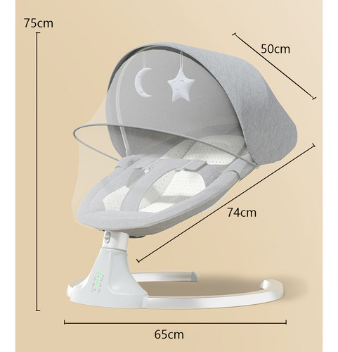Mecedora Eléctrica Bebé Silla Bouncer Multifuncional Artefacto Mágico Para Calmar A Los Bebés Cuna Balanceadora Para Recién Nacidos Mecedora Eléctrica Con Mosquitero