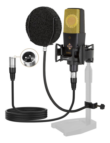 Micrófono Proar Xlr Podcast Professional Cardioid Studio 25