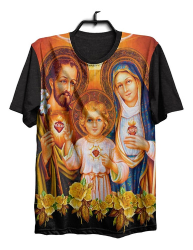 Camiseta Camisa Jesus Cristo Sagrada Familia Trindade 829 .
