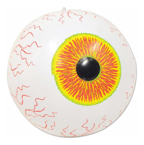 Globo Ocular Inflable De 16 Pulgadas, Multicolor, De Beistle