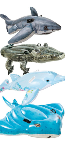 Acuario Intex Cocodrilo Tiburon Mantarraya Delfin Inflables