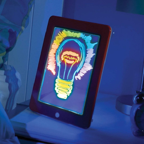 Tableta De Escritura Led Borrable Para Niños, Iluminación El