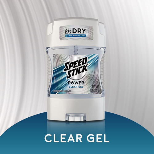 Desodorante Speed Stick Power Clear Gel 90 Ml (paquete De 8)