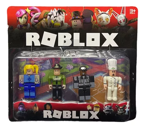 Kit 4 Bonecos Roblox Cartelado Presente Para Criança