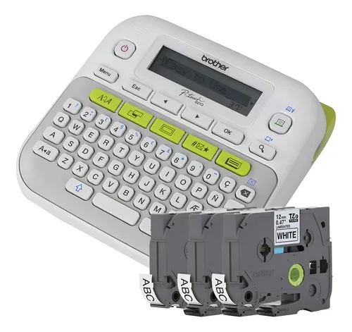 Rotulador Brother PTD210BP Portátil C/ 3 Fitas TZe