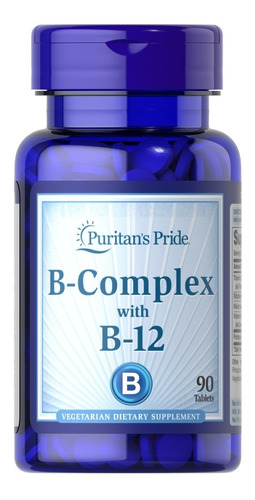 Complexo B E Vitamina B12 90 Tablets Puritans Pride