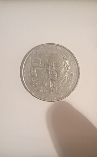 Moneda De $50 Con Cara De Benito Juárez 1988