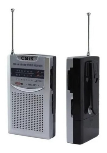 Radio Portatil Cmik Am/fm Mk-203 Alimentación 2 Pilas Aaa