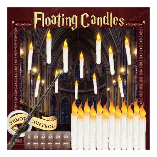 Tyreses Velas Flotantes con Varita, 12 Navidad velas Floating Mágicas Candles, Luces LED a Pilas Velas sin llama que Eléctrica Parpadeantes Decoración de casa, iglesia, fiesta, Halloween Navidad Tyreses Velas Flotantes con Varita, 12 Navidad velas Floating Mágicas Candles, Luces LED a Pilas Velas sin llama que Eléctrica Parpadeantes Decoración de casa, iglesia, fiesta, Halloween Navidad