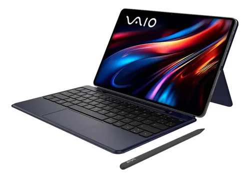 Tablet VAIO TL12 12GB 512GB Octa-Core Unisoc T820, Tela Amoled 12.6 2.5K, com teclado Inteligente, capa protetora e caneta Vaio Pen, 5G Wi-Fi, 10.090 mAh, Android 15, Câmera 13MP + Selfie 12MP