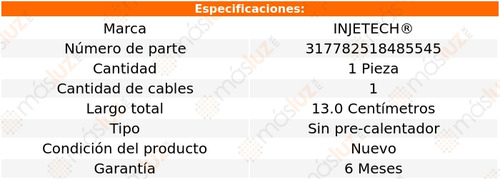 1- Sensor Oxígeno Tsuru 1.6l 4 Cil 1993/1996 Injetech