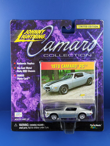 1970 Camaro Rs, Johnny Lightning Camaro Collection Plateado (Usado)