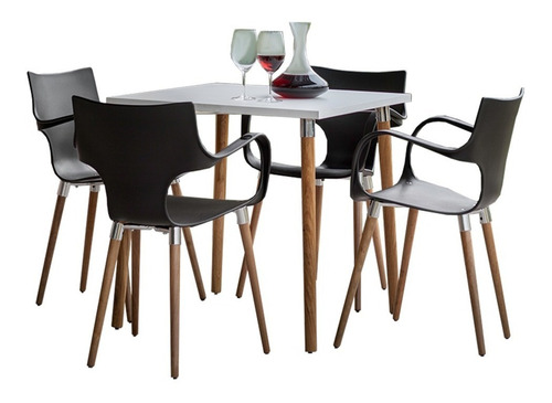 Juego Comedor 4 Sillas Mas Mesa Design Diseño Baires 4 Style