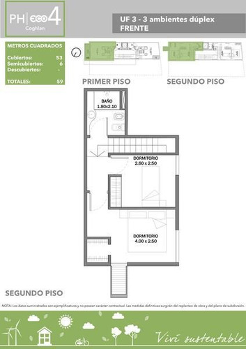 Imagen 6 de 11 de Departamento Duplex 3 Ambientes - Coghlan