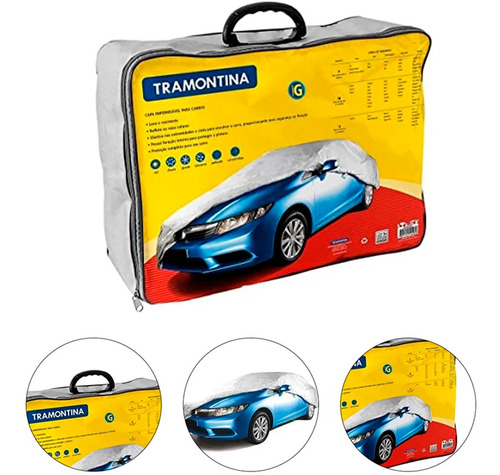 Capa Para Carro Com Cinta Tam. G Até 5,2m - Tramontina