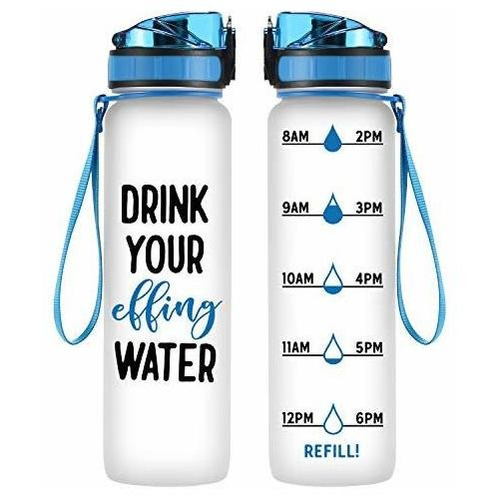 Coolife 32 Oz 1 Liter Motivational Tracking Water 2xd40