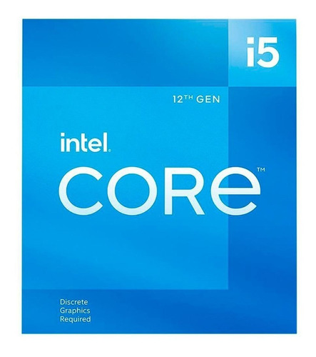 Processador gamer Intel Core i5-12400F BX8071512400F  de 6 núcleos e  4.4GHz de frequência com gráfica integrada