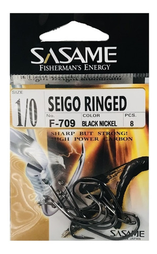 Anzuelos Sasame Seigo Ringed F-709 N° 1/0 Made In Japan