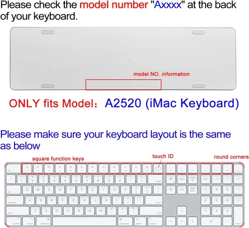 Funda De Teclado Para iMac Magic Keyboard 2021 - De Silic...