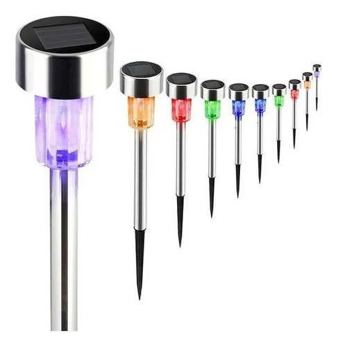 Luz Solar De Césped Pequ Luz Jardín Enchufe 10pcs A