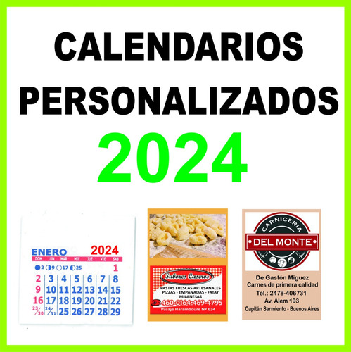 200 Almanaque 2024 Con Iman Y Mignon Personalizados