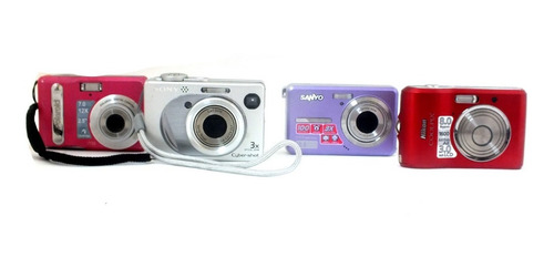 Lote 4 Câmera Sony Sanio Nikon Polaroid Retirada Peça A11909