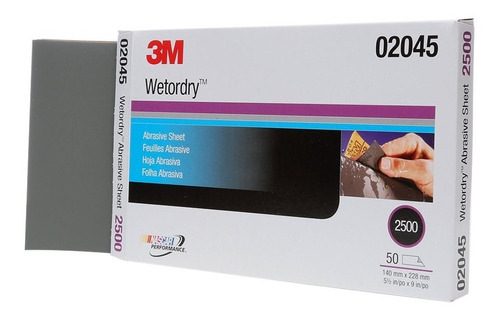 3m Pack 50 Pzs Imperial Wetordry 5.5  Grano 2500 02045
