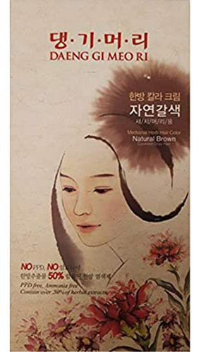 Tinte Capilar Herbal Coreano - Marrón Natural 
