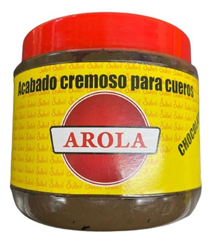 Crema Color Chocolate Para Cueros Arola X 500 Cc