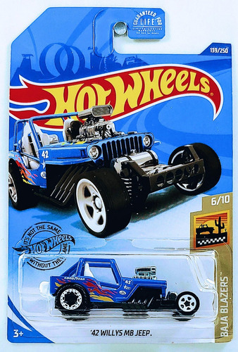 Hot Wheels - 6/10 - '42 Willys Mb Jeep - 1/64 - Ghb87
