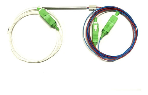 Kit C/4 Unidades Splitter Fibra Óptica Desbalanceado 1x2 15/85% Sc/apc 1310/1490/1550nm Nf@